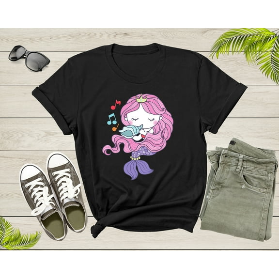 Little Mermaid Mothers Day Gift For Mermaid Lover Mom Momma T-Shirt Mermaid Lover Gift T Shirt for Men Women Girls Boys Teens Tshirt