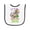White and Black, variant on Inktastic It's My First Mardi Gras 2026 Baby Terry Cloth Bib