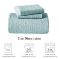 thumbnail image 6 of Davulos Ultrasonic King Quilt Bedding Set，Lightweight Bedspreads Soft Modern Coverlet Set for All Seasons ,Aqua Blue(1 Quilt and 2 Pillow Shams), 6 of 8