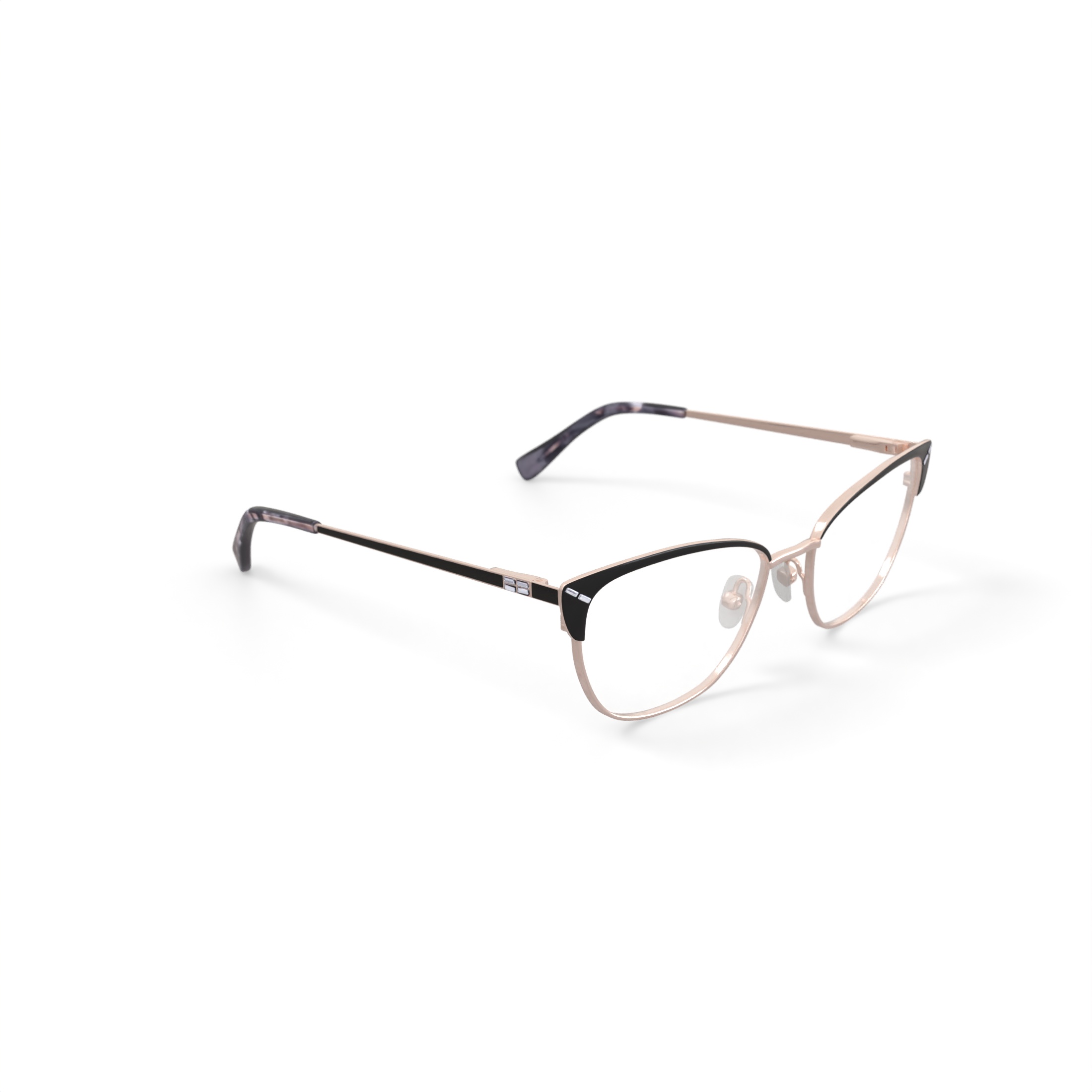 Oscar Women's OSL765 Prescription Eyeglasses with Case, Black