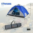 thumbnail image 6 of Goplus 4 Person Instant Pop-up Camping Tent 2-in-1 Double-Layer Waterproof Tent Blue, 6 of 10