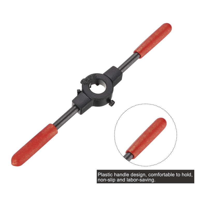 Uxcell 5/8-18 UNF Threading Die Set – Includes 38mm Die Holder & Wrench, Adjustable For Bolt Thread Repair & Cleaning