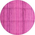 thumbnail image 1 of Ahgly Company Indoor Round Abstract Pink Modern Area Rugs, 3' Round, 1 of 4