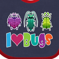 thumbnail image 4 of Inktastic I Love Bugs Boys or Girls Baby Bib, 4 of 4