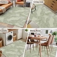 thumbnail image 5 of Summer Palm Leaf Area Rug 3x5 FT, Non Slip Entryway Bedside Carpet, Green Tropical Bloom Silhouettes Washable Soft Floor Carpet Indoor Mat Non-Shedding Throw Rugs for Dorm Kitchen Home Office, 5 of 8