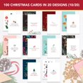 thumbnail image 2 of Decorably 100 Tarjetas de Navidad 15x10 cm con Sobres, 2 of 6