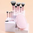 thumbnail image 5 of 10-Piece Mini Makeup Brush Set With Synthetic Fiber For Professional Daily Application And Travel, 5 of 8
