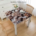 thumbnail image 2 of nygtbtfer Gingerbread Cookies Table Cloth Rectangle Tablecloth  Outdoor Washable Winkle and Stain Resistant Spandex Table Cover for Kitchen Dining Tabletop Decoration White, 2 of 7