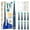 Blue, variant on Seago Sonic Kids Rechargeable Electric Toothbrush,SG-2303Navy Blue,DIY Stickers,8 Soft Brush Heads,5 Modes, for Kids 3-12