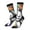 3 Black, variant on Fishing Bass Pattern Sport Socks for Women and Men Crew Socks Sporty Calf Socks Casual Socks