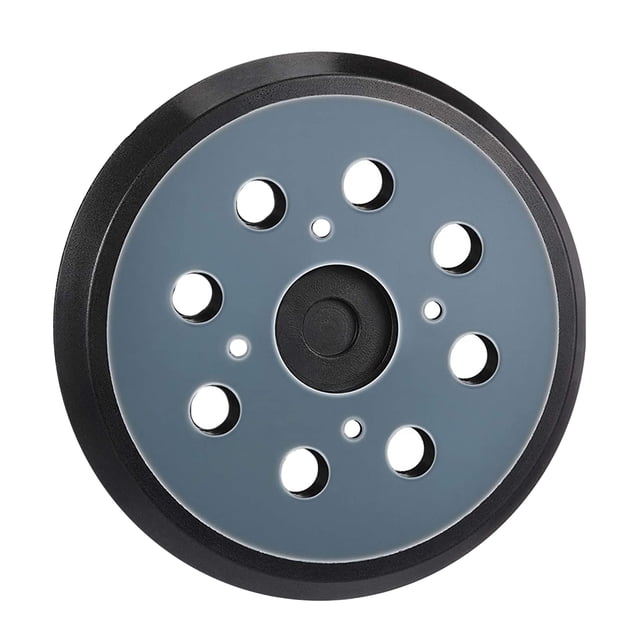 JIAHAOO 5 Inch 4 Screw Hole Sander Pad for Random Orbit Sanders Plastic Rubber 8 Dust Collection Holes Increased Abrasive Grip