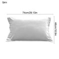 thumbnail image 3 of 2-Pack Velvet Touch Pillowcases for Hair Care and Skin Protection, Soft Microfiber Bedding Set with Wrinkle Control, Vegan-Friendly Sleep Accessories for Home Use, 3 of 6