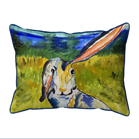 Betsydrake HJ1240 16 x 20 in. Rabbit Portrait Indoor & Outdoor Pillow - Large