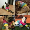 thumbnail image 4 of Suéter para perro arcoíris multicolor: ropa cálida de invierno para tu amigo peludo, 4 of 8