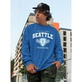 thumbnail image 2 of College Tennis School Seattle Sweatshirt Men -Image by Shutterstock, Male 5X-Large, 2 of 4