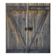 thumbnail image 3 of Par de cortinas con efecto puerta de madera impresas digitalmente en 3D, listas para usar Z Puerta de madera, 3 of 8