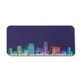 thumbnail image 1 of Cartoon Computer Mouse Pad, Print of City Scenery Landscape of Apartments and Buildings Artwork Print, Rectangle Non-Slip Rubber Mousepad X-Large, 35" x 15" Gaming Size, Multicolor, by Ambesonne, 1 of 2
