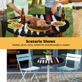 thumbnail image 6 of Elastic Fitted Round Tablecloth, American Flag Waterproof Stretch Table Cover for 36"-44" Tables, US Flag Baseball Stars Vintage Black Washable Outdoor Tablecloths for Patio, Picnic, Camping, 6 of 9