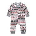thumbnail image 1 of ZAXARRA Pyjama de Noël Assorti pour la Famille Costume Imprimé Elk Mignon, 1 of 7