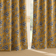 thumbnail image 6 of NICETOWN Blackout Curtains 96 Inch Length, Vintage Floral Print Curtain Drapes for Living Room Thermal Insulated Grommet Window Curtains for Bedroom, Golden Oak, 2 Panels, 6 of 11