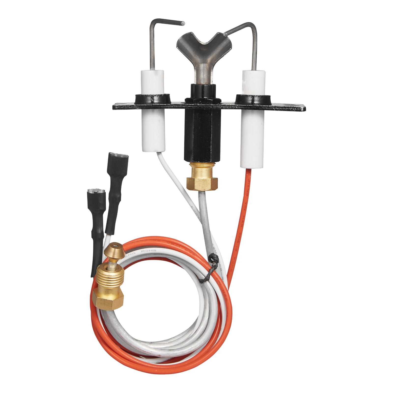 Natural Gas Fireplace Pilot Assembly, Three 24in Parts Pilot Tube Ignitor Sensor, Sealed Joints OEM Replacement for Gas Fireplace Heating