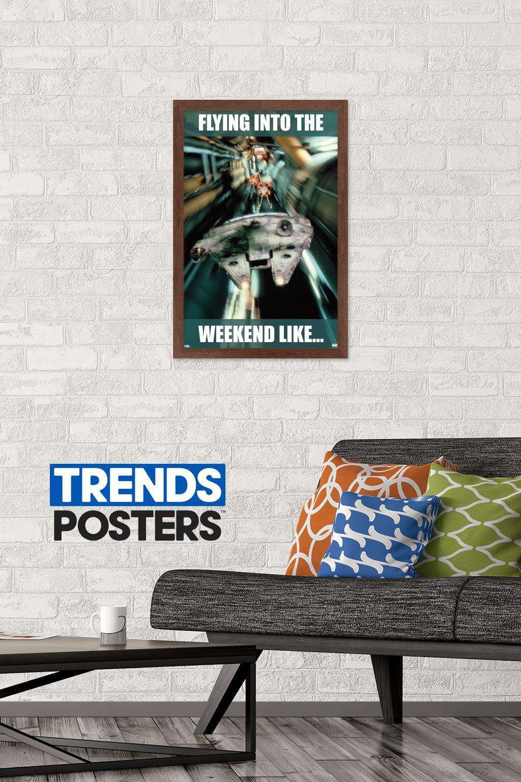 Star Wars: Saga - Weekend Wall Poster, 14.725" x 22.375", Framed