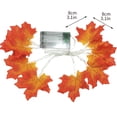 thumbnail image 2 of 2M 20LED Lighted Fall Autumn Maple Leaves Garland Halloween Decoration, 2 of 2
