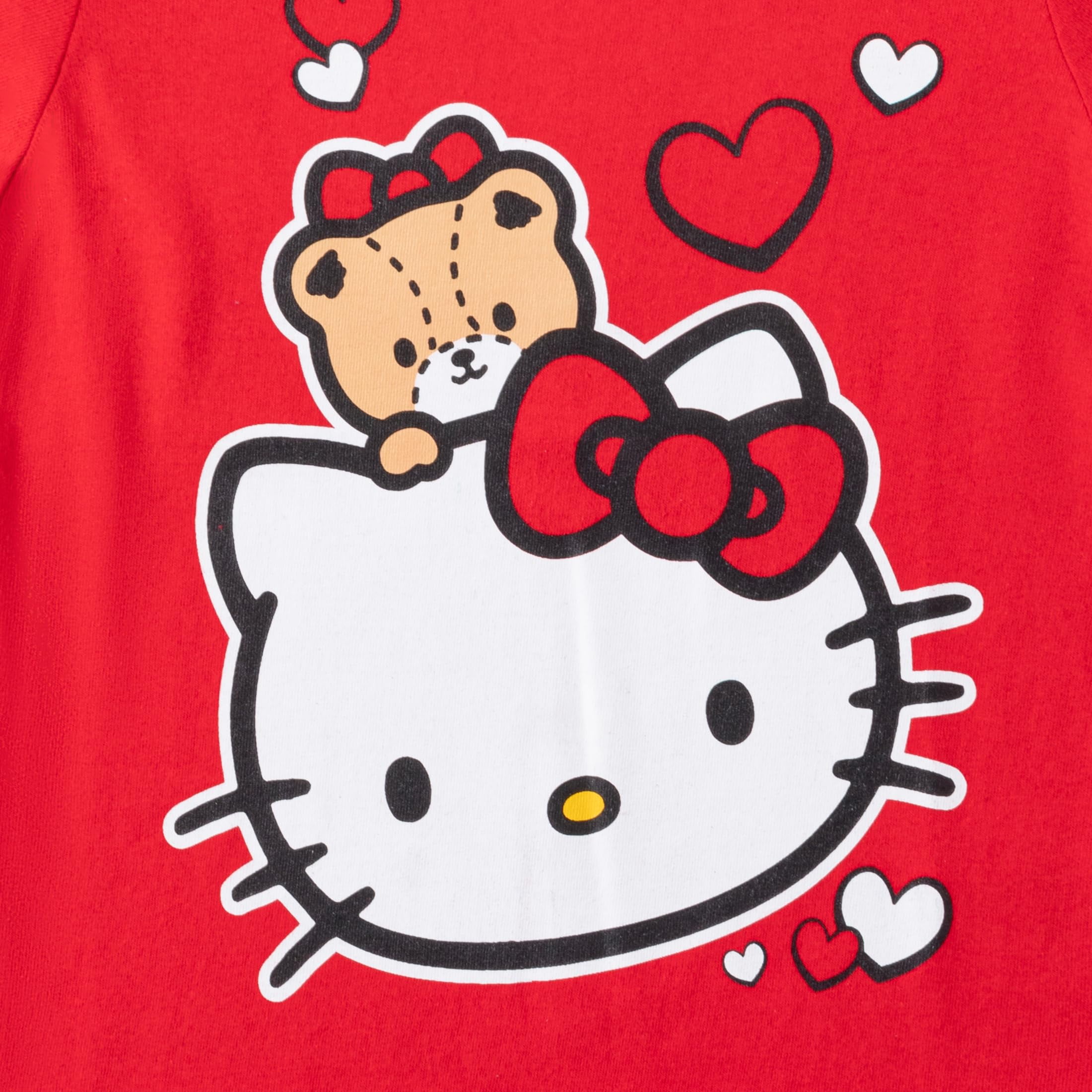 Hello Kitty Sanrio Short Sleeve T-shirt (Girls), 3 Pack, Sizes 4-12