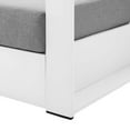 thumbnail image 4 of Tahoe Outdoor Patio Powder-Coated Aluminum Armchair White Gray, 4 of 7