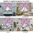 thumbnail image 3 of Farmhouse Flowers Swag Valances for Windows 2 Pack, Kitchen Window Curtains 36 Inch Length, Spring Watercolor Purple Pink Floral Privacy Swag Curtains for Living Room/Bathroom with Rod Pocket 36"x36", 3 of 8