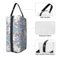 thumbnail image 5 of Uemuo Lily Flower Pattern Portable Toiletry Bags with Handle, Waterproof travel Make up Bags for Women, Large Capacity Travel Cosmetic Bags, 5 of 9