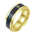 thumbnail image 1 of Titanium Steel Temperature Ring Body Temperature Smart Temperature Change Color Titanium Steel Display Ring, 1 of 9