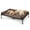 Brown, variant on Veehoo Cooling Elevated Dog Bed + Waterproof Removable Pillow-Top Mat, Dog Sofa Bed, Medium, Black