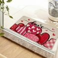 thumbnail image 6 of Clearance Sale Bath Mats, Hwkond Valentines Day Door Mat Valentines Welcome Mats Outdoor For Front Door Valentine Gnomes Love Hearts Gifts Non Slip Doormat,multicolor,15.74x23.6in, 6 of 8