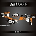 thumbnail image 2 of Attack Graphics Custom Fury Complete Bike Graphics Kit for KTM 520 EXC 4 Stroke 2002, 2 of 3