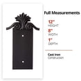 thumbnail image 3 of NACH Crested House Address Sign, Outdoor Address Plaque, Cast Iron House Number Sign, Large Crest, 2 Numbers, Iron, 12 x 8 x 1", KA-LARGECREST-2, 3 of 5