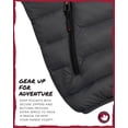 thumbnail image 3 of CANADA WEATHER GEAR Men's Puffer Jacket - Lightweight Nylon Packable Winter Coat for Men (M-XXL), 3 of 7