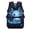 Blue Axolotl, variant on Fire Baseball Backpack for Boys 8-12 Cool School Bookbag Large Capacity Backpacks Middle School Bags 5Th Grade Book Bags with 2 Sides Bottle Pockets