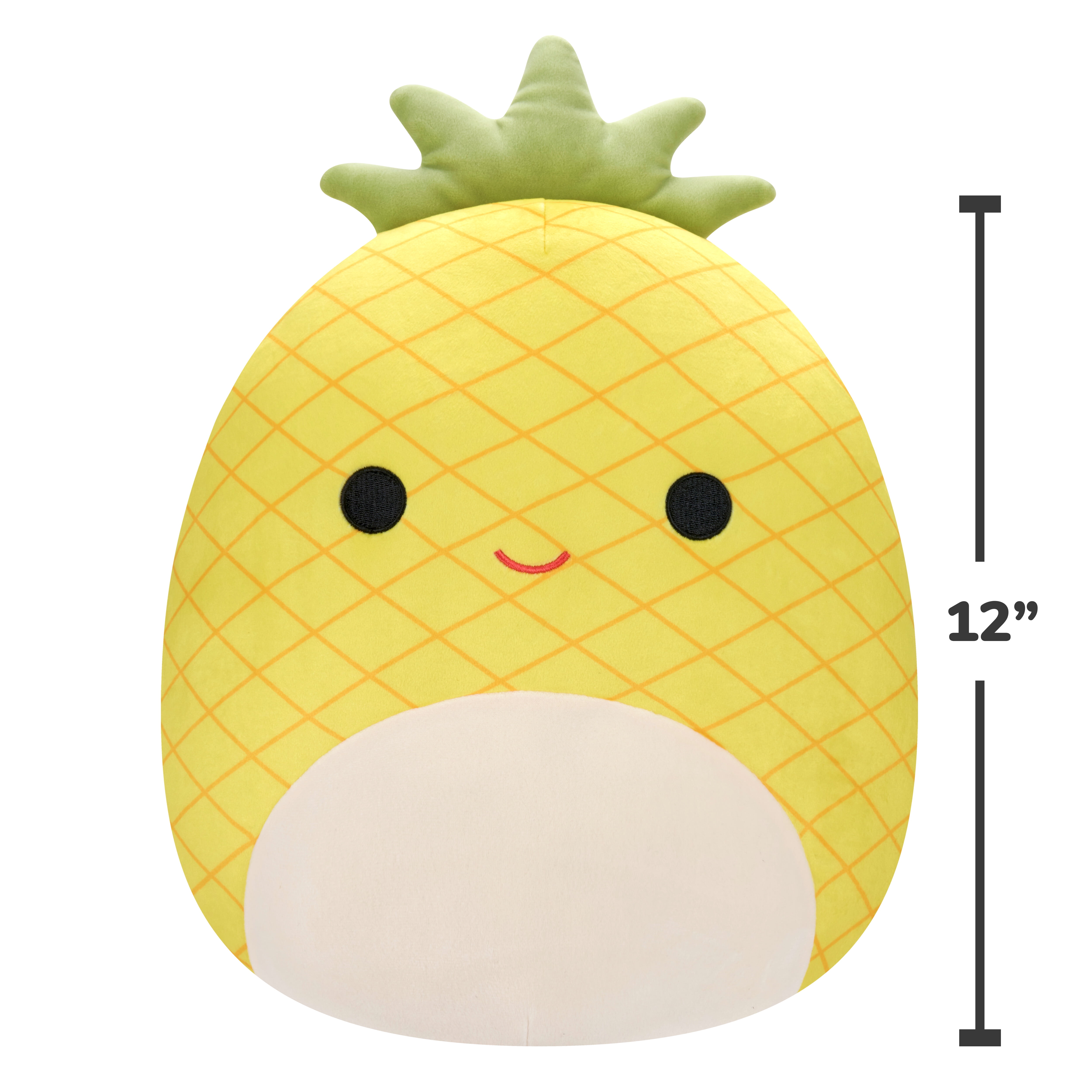 Squishmallows 12 inch Maui the Yellow Pineapple with Green Top - Child's Ultra Soft Plush Toy