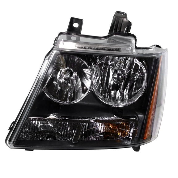 New Right Headlight Compatible With Chevrolet Thoe Avalanche Black Diamond Suburban Crew Pickup CAB PPV SSV LT LTZ LS 2007-2012 2013 2014 By Part Numbers 22853025 GM2502263