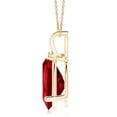 thumbnail image 2 of ANGARA Lab Grown 6.54 Ct V-Bale Pear-Shaped Ruby Solitaire Pendant for Women in 14K Yellow Gold (Size-14x10mm) | July Birthstone, Anniversary, Jewelry Gift for Women | Lab-Grown Ruby Necklace, 2 of 7