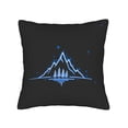 thumbnail image 4 of Set of 2 18x18in Throw Pillow Covers with Black Background Pine Trees Design Perfect for Couch Bed or Car, 4 of 8