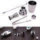 thumbnail image 4 of 4 Piezas De Acero Inoxidable 250 Ml Coctelera Plata Vino Herramientas Jigger Kit, 4 of 9