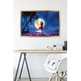 thumbnail image 6 of PD Moreno - Fine Art - Yoga Moonlight Beach Wall Poster, 22.375" x 34" Framed, 6 of 6