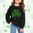 thumbnail image 2 of Mercatoo Kids St 𝐏atricks Day Sweatshirt Girls Boys Crewneck Long Sleeve Pullover Toddler Cloverss Shirt Sweater Tops Clothes, 2 of 6
