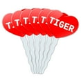 thumbnail image 1 of Tiger Heart Love Cupcake Picks Toppers - Set of 6, 1 of 1