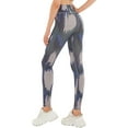 thumbnail image 3 of WLJ Women Graffiti Tie-dye Print High Waisted Butt Lifter Yoga Leggings, 3 of 3