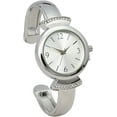 thumbnail image 3 of Blekon Collections 28mm Analog Watch Arabic Numerals Glossy Cuff Bangle Elegant Design for Women, 3 of 5