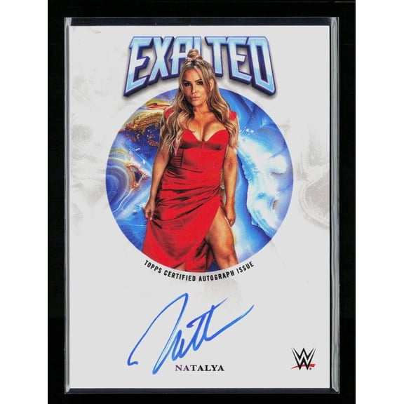 Collectible 2025 Topps Exalted WWE Natalya EXT-NAT Autographed Trading Card Autographed Wrestling Trading Card