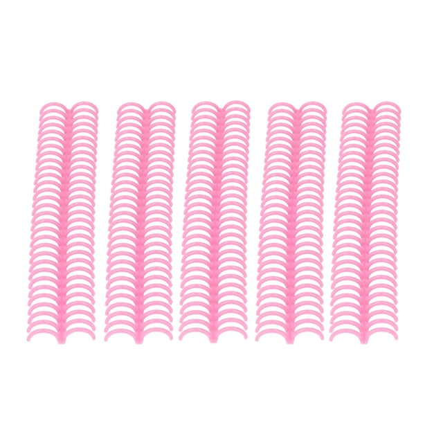 Loose Leaf Binding Spine, Plastic Binding Rings Rust And Corrosion Proof Reusable 22mm Inner Diameter For School Pink